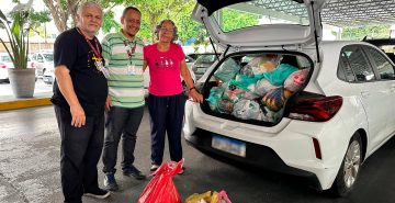 Vieira doa 3,4 toneladas de alimentos arrecadados na Gincana Recreativa da Semana da Criança