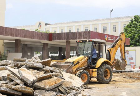 Obras no Vieirão seguem em ritmo acelerado para a volta às aulas