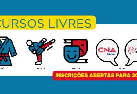 Cursos livres do Vieira oferecem aprendizagem com comodidade para crianças, jovens e famílias